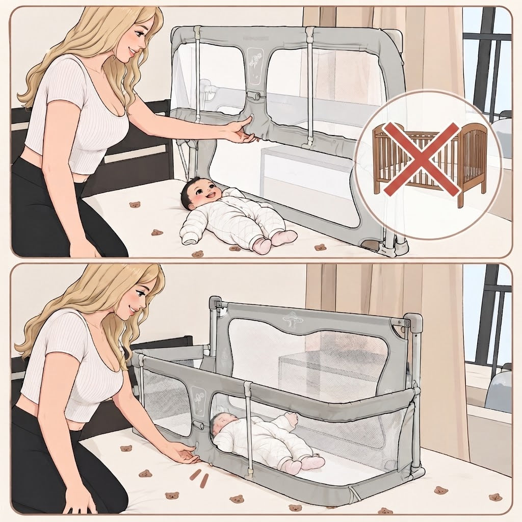 Foldable Bedside Crib